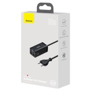 Зарядное устройство Baseus GaN3 Pro Desktop 2U+2C 100W CCGP000101 черный