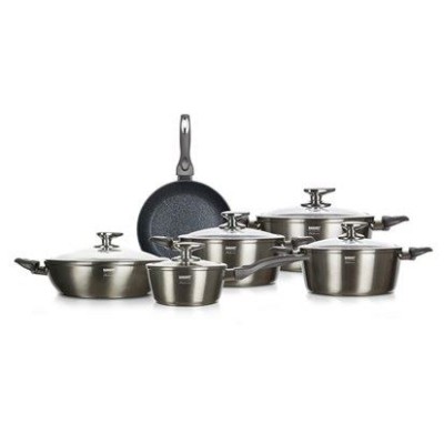 Banquet Набор посуды Metallic Platinum 40051911 из 11шт Banquet Набор посуды Metallic Platinum 40051911 из 11шт