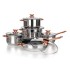Banquet Набор посуды SWING Copper 48727030 из 8шт Banquet Набор посуды SWING Copper 48727030 из 8шт