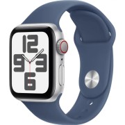 Apple Watch SE 2 Gen (2024) S/M 40 мм серебристый-синий (MXEC3)