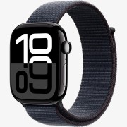 Apple Watch Series 10 GPS, 42мм, Оникс, Ink Sport Loop (MWWG3)