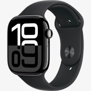 Apple Watch Series 10 GPS, 42мм, Оникс, Cпортивный ремешок чёрного цвета S/M, (MWWE3)
